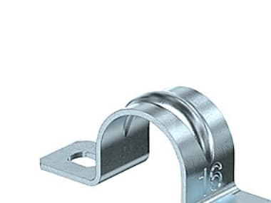 Kabelklämma 16 mm 2 varv, 605 G - Galvaniserat stål - Förpackning med 100 st - (100 st.)