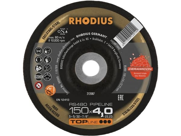 Rhodius 212085 RS480 PIPELINE Hankauslevy 10 kpl