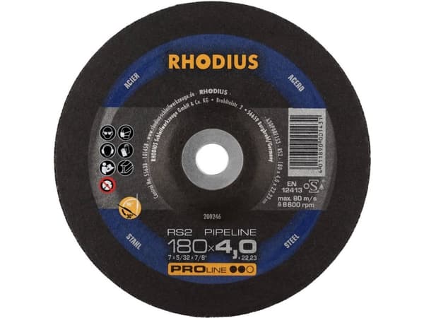Rhodius 200246 RS2 PIPELINE Skrubbrondell 10 st