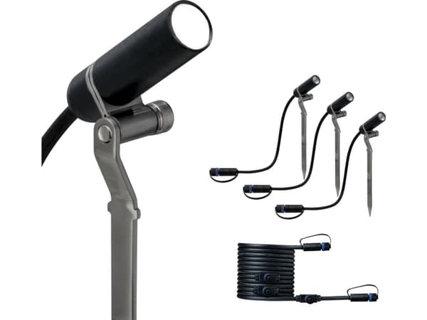 Paulmann 941.56, Markbelysning utomhus, Antracit, Gjuten aluminium, IP44, Trädgård, III