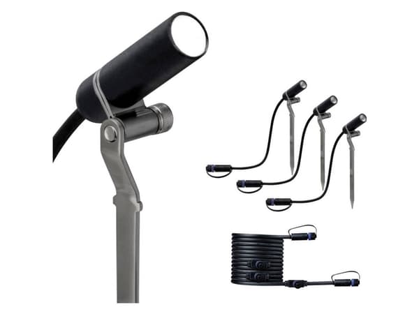 Paulmann 941.56, Markbelysning utomhus, Antracit, Gjuten aluminium, IP44, Trädgård, III Antracit