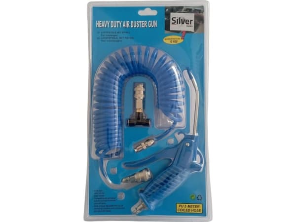 Silver Sidabrinis PISTOL MED SLANG 5m+SPRAYER Sidabrinis