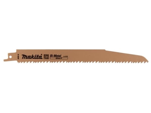 Makita B-43256-2 BIM linjära sågblad 225x1,6mm (5-8tpi), 2 st, för metall, trä, trä med spik