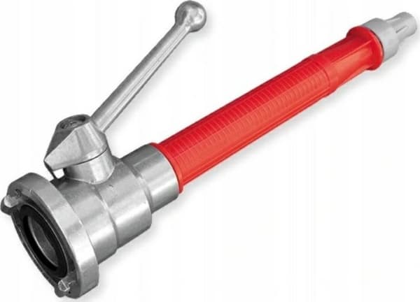 NOZZLE FOR FIRE HOSES WITH 1" SILVER VALVE
