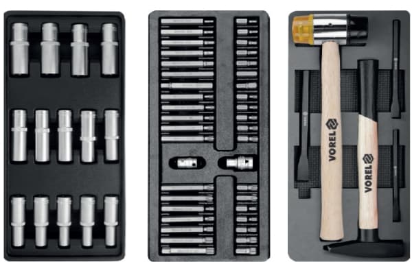 VOREL 58540, Rustfritt stål, Oransje, Kulelagerbaserte teleskopskinner, 150 kg, 45 kg, 25 kg