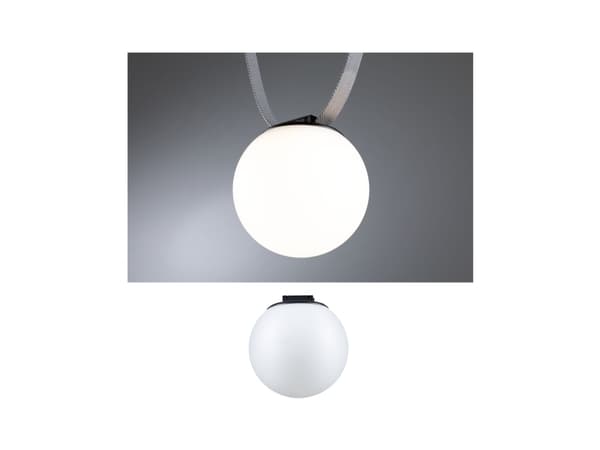 ULine BALL LED-systemarmatur 8W 795lm 3000K 150mm IP20 48V svart / aluminium
