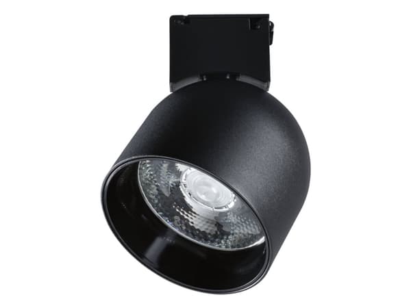ULine RONDE LED-spotlight 7W 405lm 3000K 85mm IP20 48V Svart/Aluminium