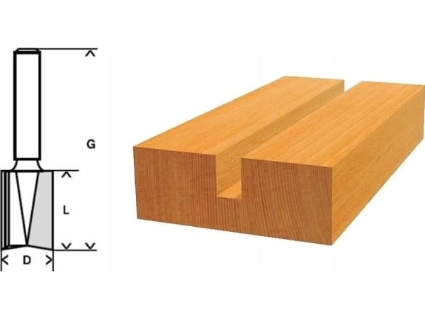 Bosch Standard for Wood - Fresekutter - for kryssfinér, fiberplate, bløtt tre, løvtre, wood composites - 22 mm - cylindrical - lengde: 56 mm