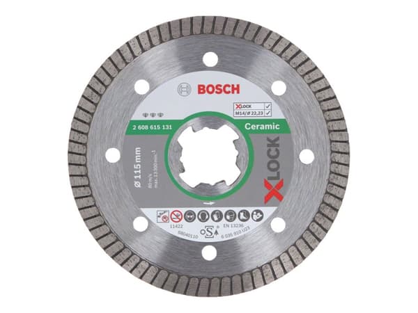 Bosch DIAMANTSKIVE X-LOCK GRES BEST 125X22,2MM