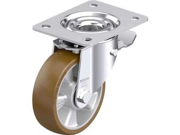 Blickle 921182 LK-ALB 125K-3-ST Teräksinen kääntöpyörä Pyörän halkaisija: 125 mm Kantavuus (max.): 350 kg 1 kpl