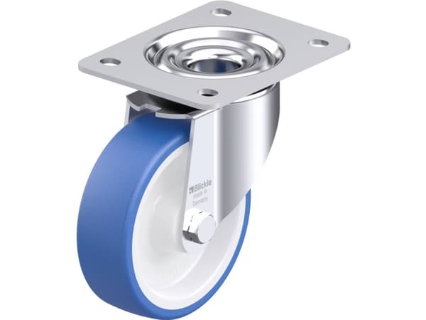 Blickle 936414 LK-POTHS 125R-3 Teräksinen kääntöpyörä Pyörän halkaisija: 125 mm Kantavuus (max.): 275 kg 1 kpl