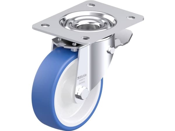 Blickle 936422 LK-POTHS 125R-3-ST Teräksinen kääntöpyörä Pyörän halkaisija: 125 mm Kantavuus (max.): 275 kg 1 kpl