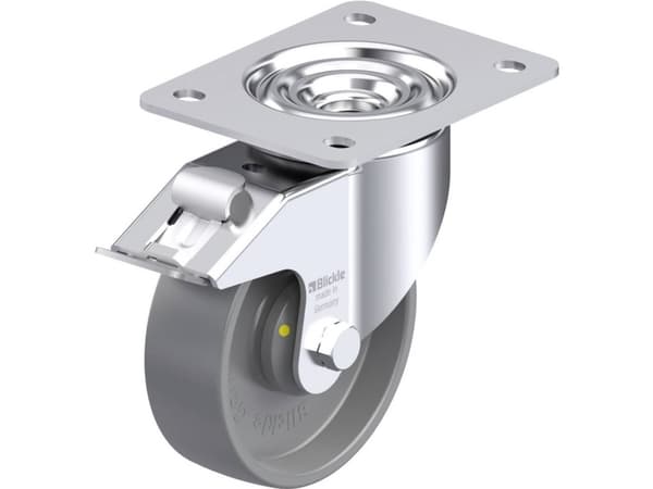 Blickle 936943 LK-PO 125KA-3-FI-ELS Teräksinen kääntöpyörä Pyörän halkaisija: 125 mm Kantavuus (max.): 300 kg 1 kpl