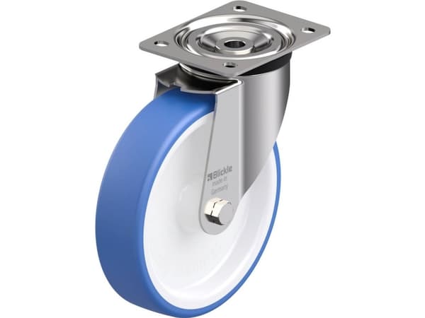 Blickle 937278 LX-POTHS 200G Ohjauspyörä ruostumatonta terästä Pyörän halkaisija: 200 mm Kantavuus (max.): 400 kg 1 kpl