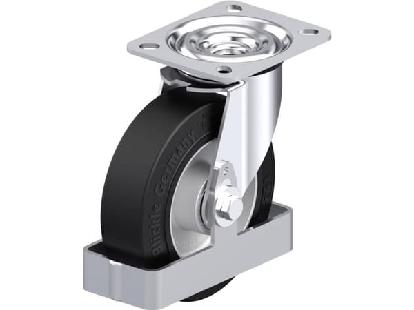 Blickle 938508 L-ALEV 125K-FS Teräksinen kääntöpyörä Pyörän halkaisija: 125 mm Kantavuus (max.): 250 kg 1 kpl