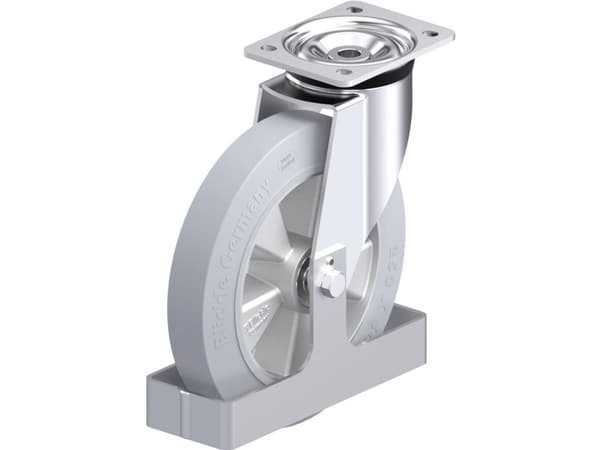 Blickle 938544 L-ALEV 250K-3-SG-FS Teräksinen kääntöpyörä Pyörän halkaisija: 250 mm Kantavuus (max.): 500 kg 1 kpl