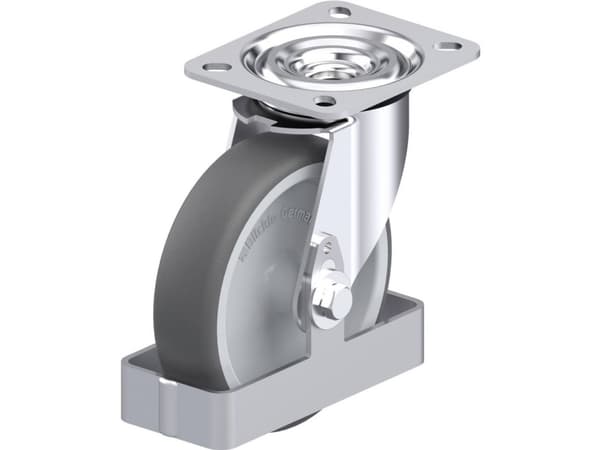 Blickle 938757 L-PATH 125G-FS Teräksinen kääntöpyörä Pyörän halkaisija: 125 mm Kantavuus (max.): 250 kg 1 kpl