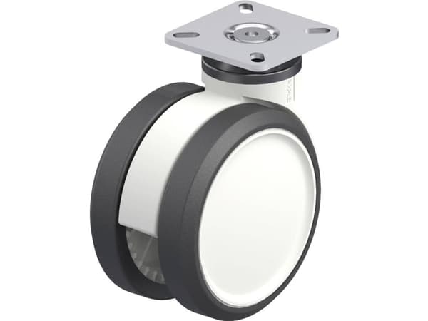 Blickle 763327 LKDG-PUA 100G-P23 Dobbelt styrehjul i plast Hjuldiameter: 100 mm Bæreevne (maks.): 110 kg 1 stk
