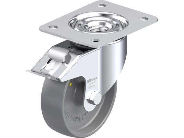 Blickle 844190 LK-PO 125G-3-FI-ELS Teräksinen kääntöpyörä Pyörän halkaisija: 125 mm Kantavuus (max.): 300 kg 1 kpl