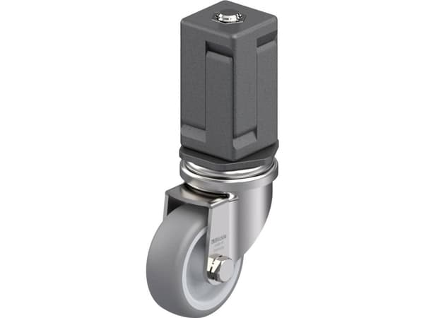 Blickle 845651 LRXA-TPA 50G-EXV07 Kääntyvä laitepyörä ruostumatonta terästä Pyörän halkaisija: 50 mm Kantavuus (max.): 50 kg 1 kpl