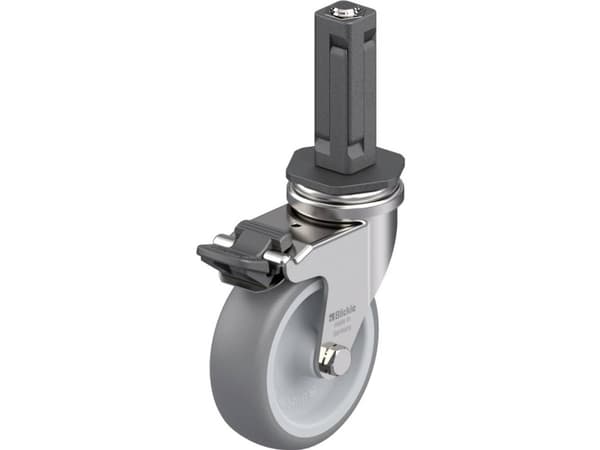Blickle 849628 LRXA-TPA 75G-FI-EXV02 Kääntyvä laitepyörä ruostumatonta terästä Pyörän halkaisija: 75 mm Kantavuus (max.): 75 kg 1 kpl