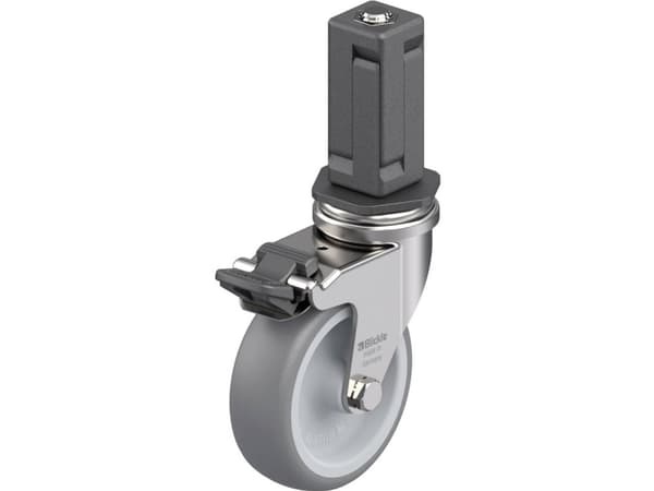 Blickle 849666 LRXA-TPA 75G-FI-EXV04 Kääntyvä laitepyörä ruostumatonta terästä Pyörän halkaisija: 75 mm Kantavuus (max.): 75 kg 1 kpl