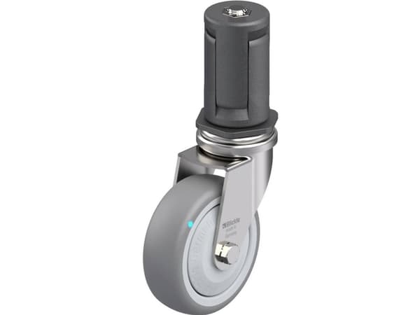 Blickle 849757 LRXA-TPA 75KFD-EXR05 Kääntyvä laitepyörä ruostumatonta terästä Pyörän halkaisija: 75 mm Kantavuus (max.): 75 kg 1 kpl