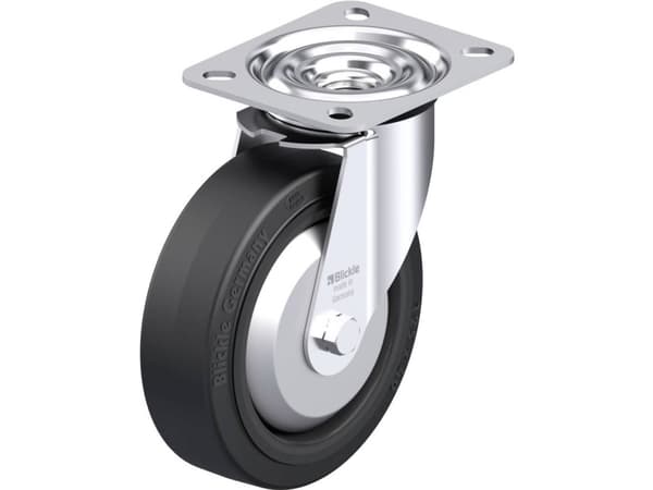 Blickle 850125 LE-POEV 125XR-FA Teräksinen kääntöpyörä Pyörän halkaisija: 125 mm Kantavuus (max.): 150 kg 1 kpl