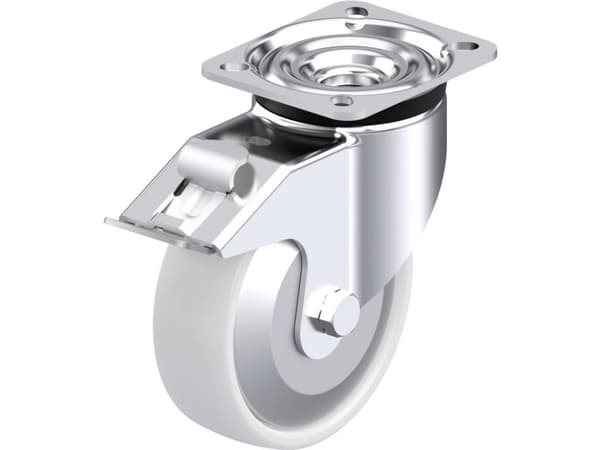 Blickle 852700 LK-PO 125XR-1-FI-FA Teräksinen kääntöpyörä Pyörän halkaisija: 125 mm Kantavuus (max.): 300 kg 1 kpl