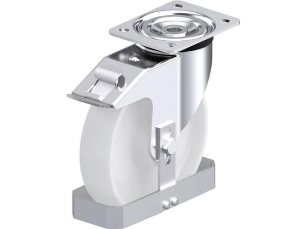 Blickle 854021 L-PO 200K-FI-FS Teräksinen kääntöpyörä Pyörän halkaisija: 200 mm Kantavuus (max.): 400 kg 1 kpl