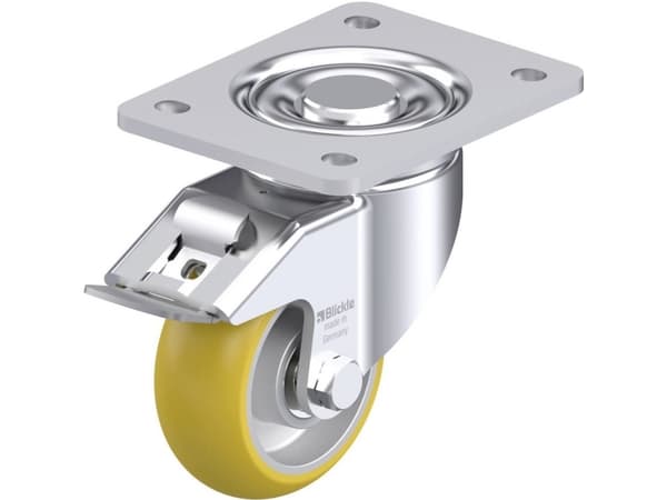 Blickle 872001 LH-ALTH 101K-3-FI-CO Teräksinen kääntöpyörä Pyörän halkaisija: 100 mm Kantavuus (max.): 420 kg 1 kpl.