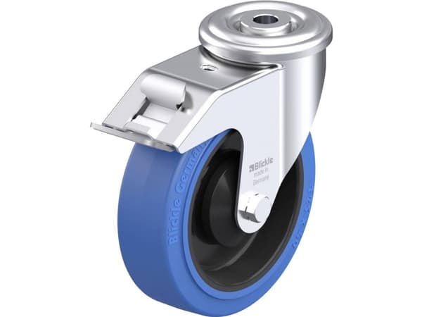 Blickle 887143 LER-POEV 125KA-FI-SB Teräksinen kääntöpyörä Pyörän halkaisija: 125 mm Kantavuus (max.): 150 kg 1 kpl