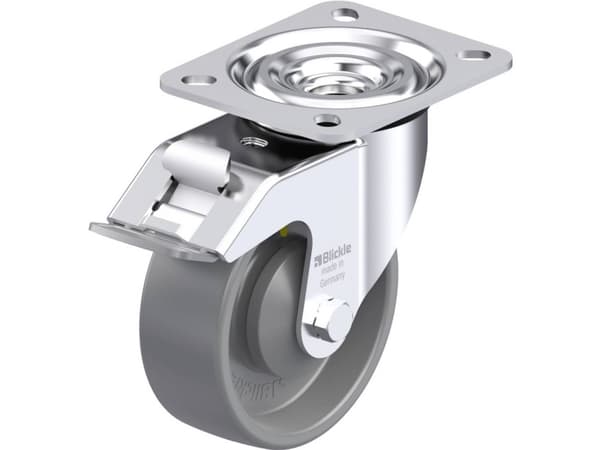 Blickle 895970 L-PO 100KA-FI-ELS Teräksinen kääntöpyörä Pyörän halkaisija: 100 mm Kantavuus (max.): 250 kg 1 kpl