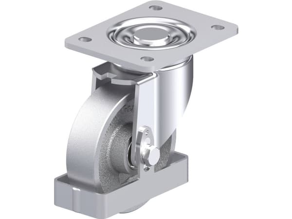 Blickle 907667 LH-G 125K-3-FS Teräksinen kääntöpyörä Pyörän halkaisija: 125 mm Kantavuus (max.): 450 kg 1 kpl