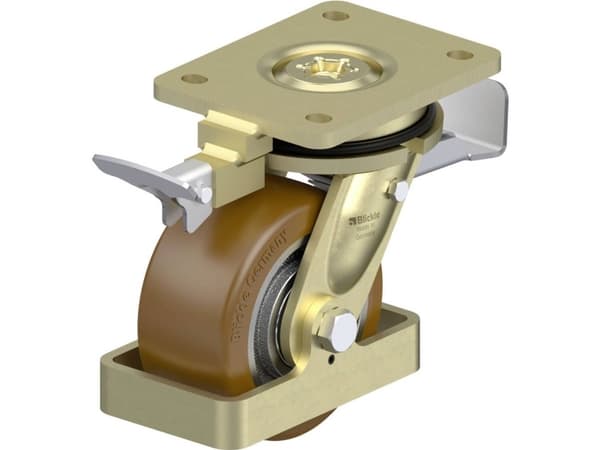 Blickle 908697 LS-GB 128K-ST-RI4-FS Raskaan sarjan kääntyvä pyörä Pyörän halkaisija: 125 mm Kantavuus (max.): 850 kg 1 kpl