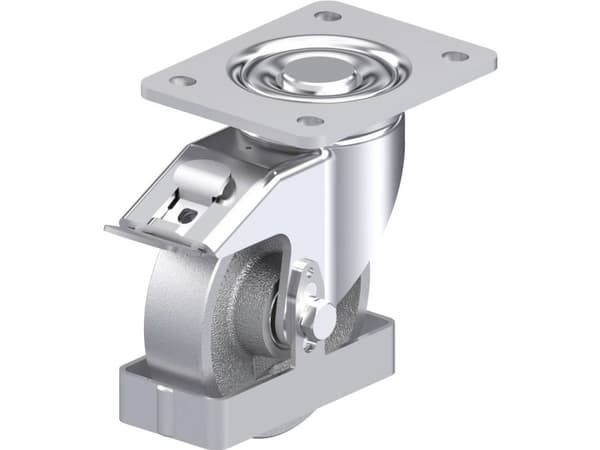 Blickle 930787 LH-G 125K-3-FI-FS Teräksinen kääntöpyörä Pyörän halkaisija: 125 mm Kantavuus (max.): 450 kg 1 kpl