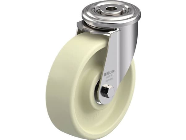 Blickle 912478 LIXR-POH 125HXK Kuumuutta kestävä ohjauspyörä ruostumattomasta teräksestä Pyörän halkaisija: 125 mm Kantavuus (max.): 150 kg 1 kpl