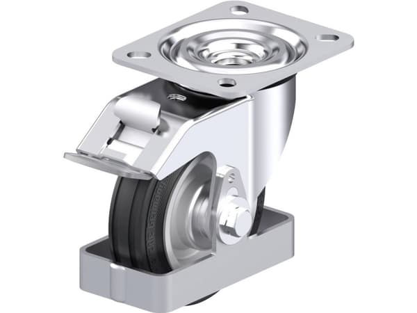 Blickle 933174 L-RD 100R-FI-FS Teräksinen kääntöpyörä Pyörän halkaisija: 100 mm Kantavuus (max.): 100 kg 1 kpl