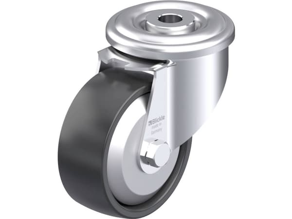 Blickle 640458 LER-PP 80R-FA Teräksinen kääntöpyörä Pyörän halkaisija: 80 mm Kantavuus (max.): 120 kg 1 kpl