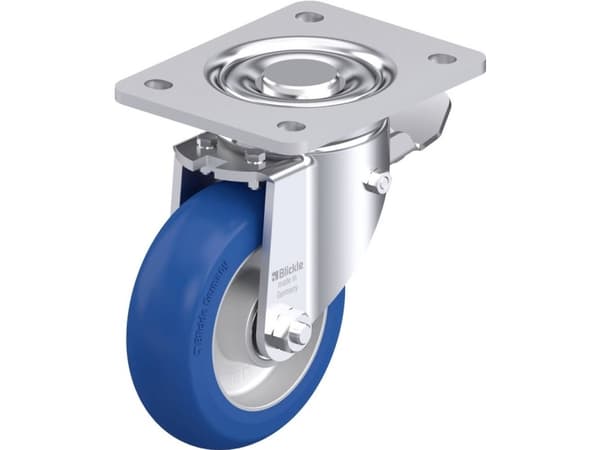 Blickle 936576 LH-ALBS 125K-3-ST-CO Ohjauspyörä terästä Pyörän halkaisija: 125 mm Kantavuus (max.): 370 kg 1 kpl