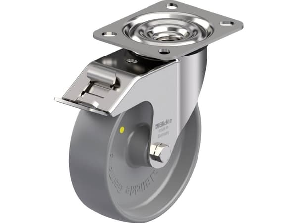 Blickle 680751 LEX-PO 125G-FI-ELS Styrehjul i rustfrit stål Hjuldiameter: 125 mm Bæreevne (maks.): 150 kg 1 stk