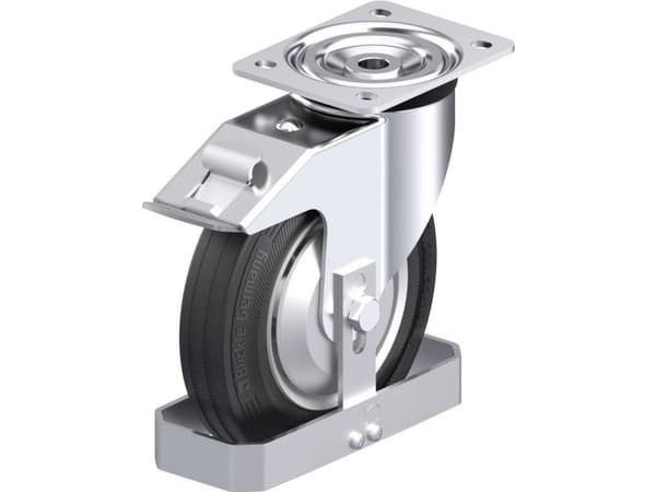 Blickle 938444 L-RD 200K-FI-FA-FS Teräksinen kääntöpyörä Pyörän halkaisija: 200 mm Kantavuus (max.): 350 kg 1 kpl