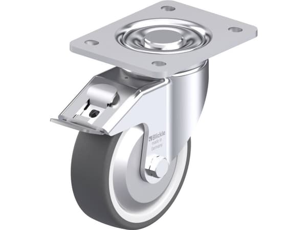 Blickle 750107 LH-POTH 125R-3-FI-FA Teräksinen kääntöpyörä Pyörän halkaisija: 125 mm Kantavuus (max.): 350 kg 1 kpl