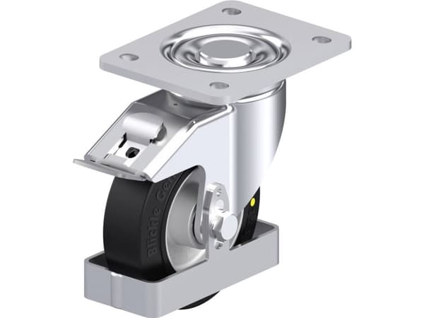 Blickle 938604 LH-ALEV 125K-3-FI-EL-FS Teräksinen kääntöpyörä Pyörän halkaisija: 125 mm Kantavuus (max.): 250 kg 1 kpl