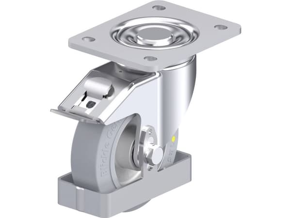 Blickle 938605 LH-ALEV 125K-3-FI-SG-AS-FS Teräksinen kääntöpyörä Pyörän halkaisija: 125 mm Kantavuus (max.): 250 kg 1 kpl