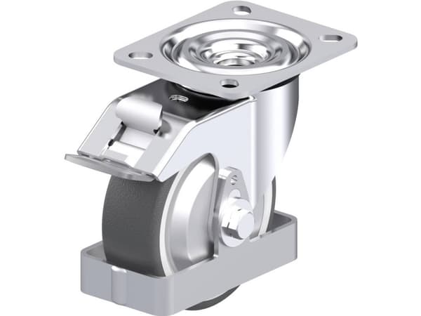Blickle 938910 L-POTH 100R-FI-FA-FS Teräksinen kääntöpyörä Pyörän halkaisija: 100 mm Kantavuus (max.): 250 kg 1 kpl