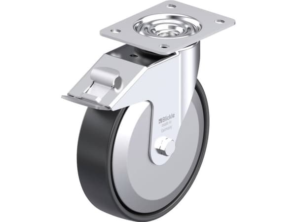 Blickle 749667 LE-PP 200G-FI-FA Teräksinen kääntöpyörä Pyörän halkaisija: 200 mm Kantavuus (max.): 300 kg 1 kpl