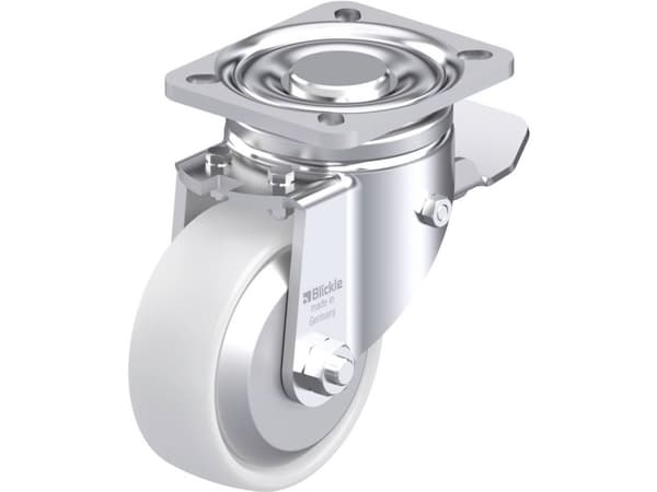 Blickle 749977 LH-PO 100G-1-ST-FA Teräksinen kääntöpyörä Pyörän halkaisija: 100 mm Kantavuus (max.): 280 kg 1 kpl