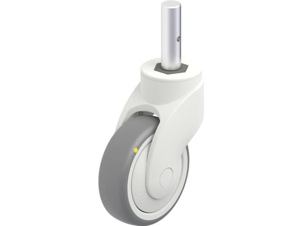 Blickle 752099 LWKE-TPA 101KF-ELS-ZA51 Muovinen kääntyvä pyörä Pyörän halkaisija: 100 mm Kantavuus (max.): 70 kg 1 kpl