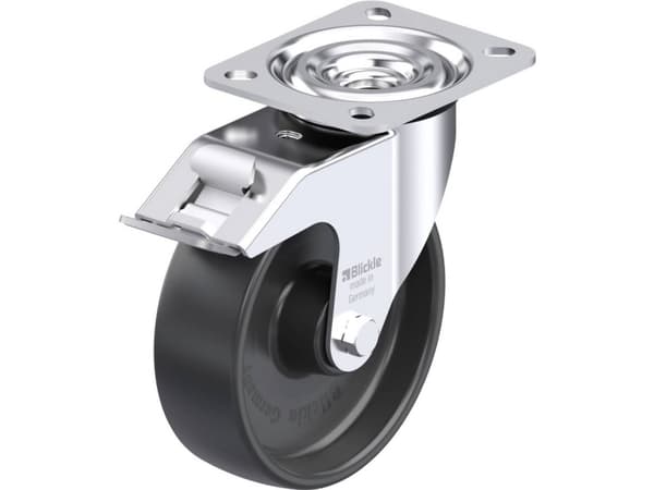 Blickle 8128 L-PP 125R-FI Teräksinen kääntöpyörä Pyörän halkaisija: 125 mm Kantavuus (max.): 200 kg 1 kpl
